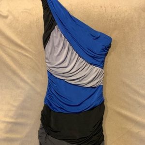 One shoulder cocktail dress